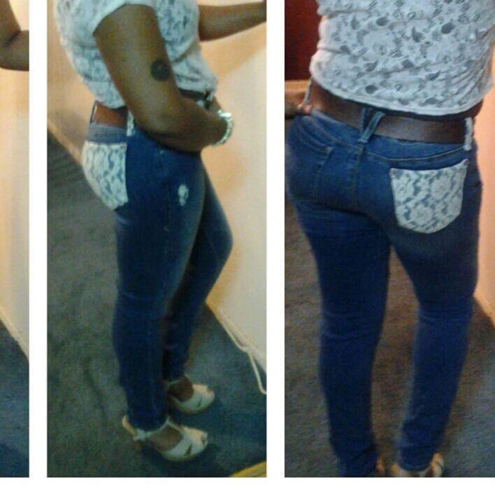 Lacey Detail Jeans